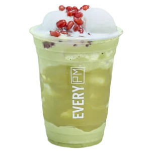 Matcha dừa kem viên đậu đỏ